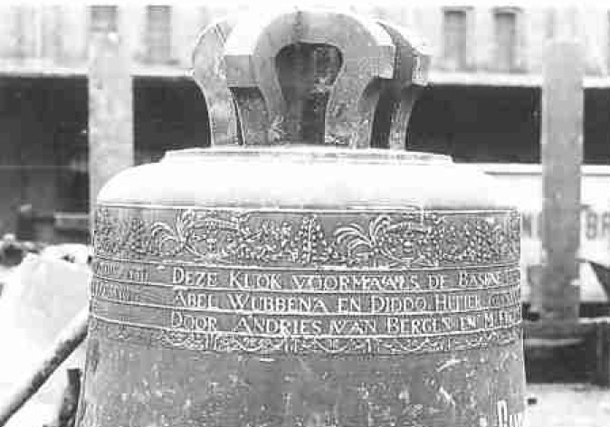 An early Van Bergen bell, its inscription naming Andries van Bergen
